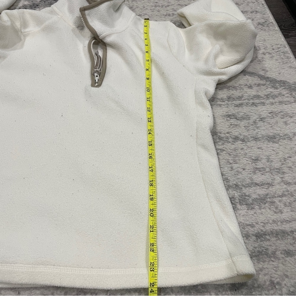 Old Navy White Fleece 1/4 Zip Jacket - Picture 10 of 10